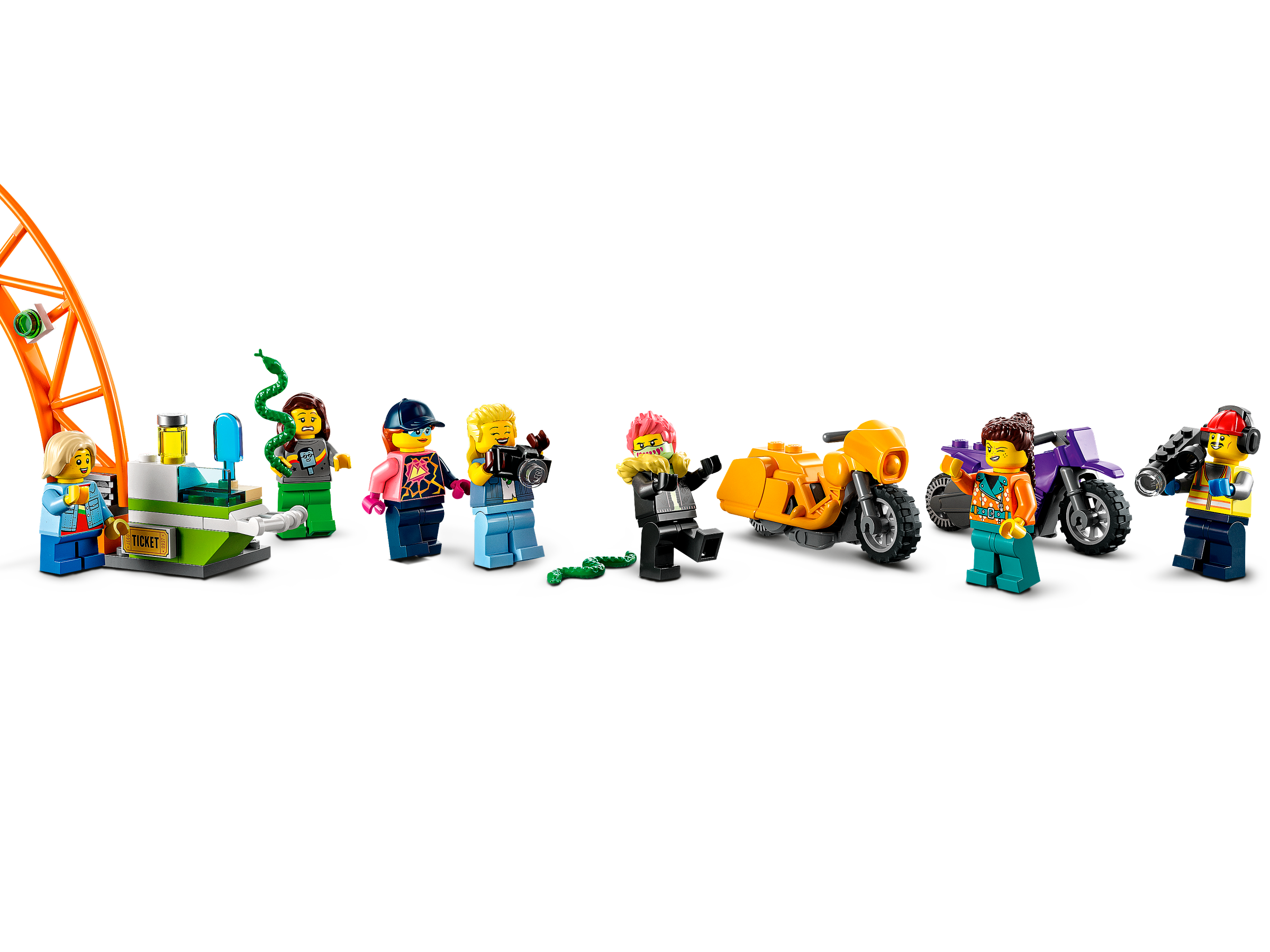 Arena de acrobacias com loop duplo 60339