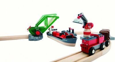 BRIO World 33061 Togbane Havne Sett