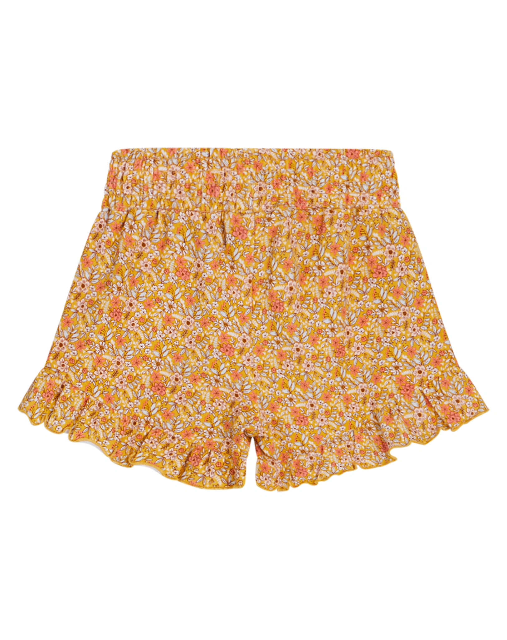 Shorts HANNAH mit Rüschen in ochre