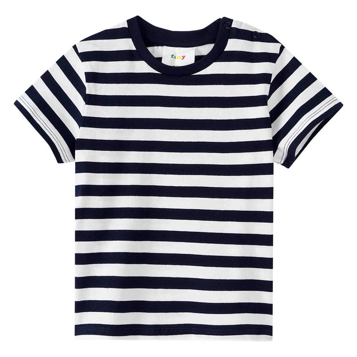 Famy 3 Baby T-Shirts im Basic-Look dunkelgrün / dunkelblau / weiss