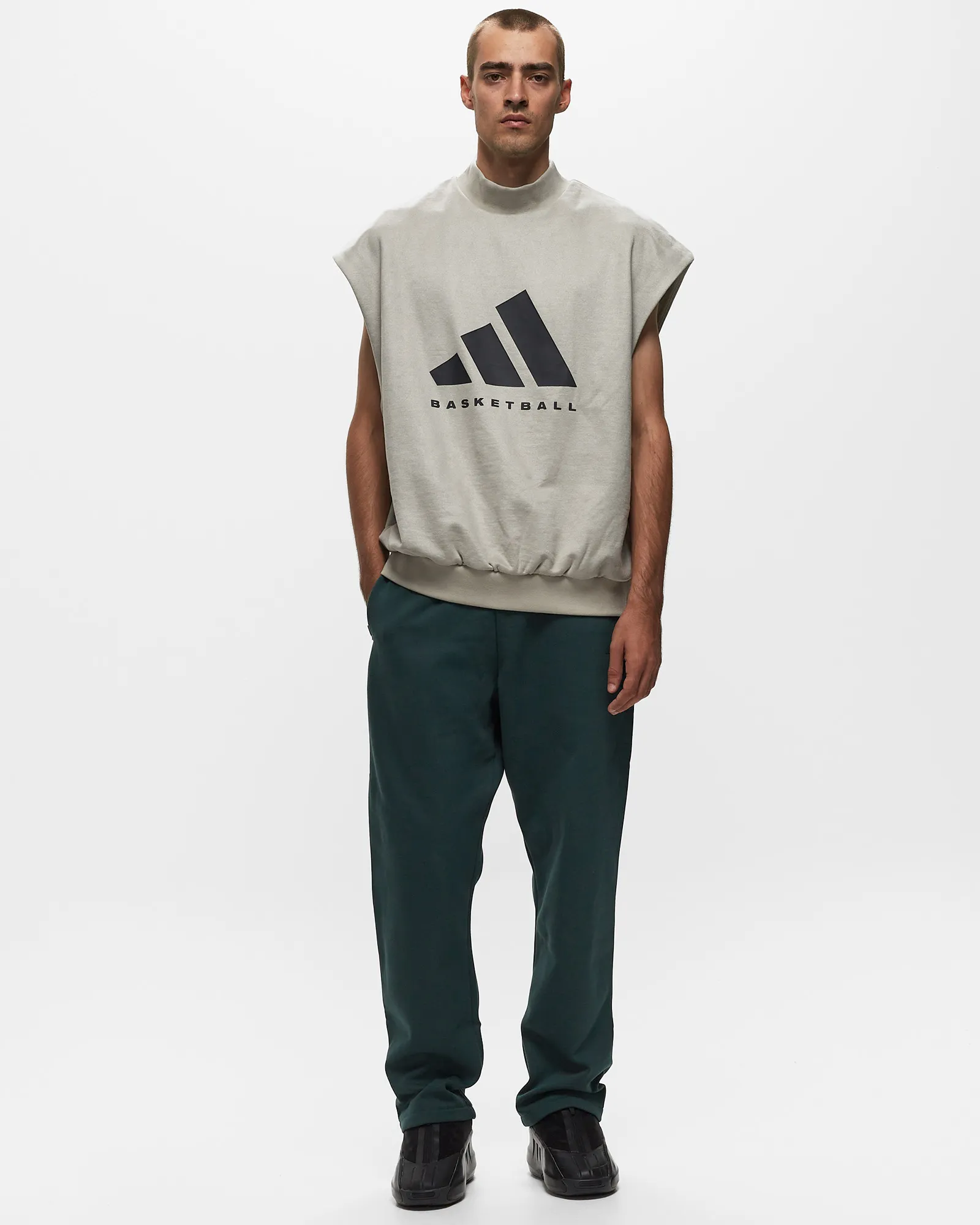 Adidas BASKETBALL SUEDED SLEEVELESS SWEATSHIRT