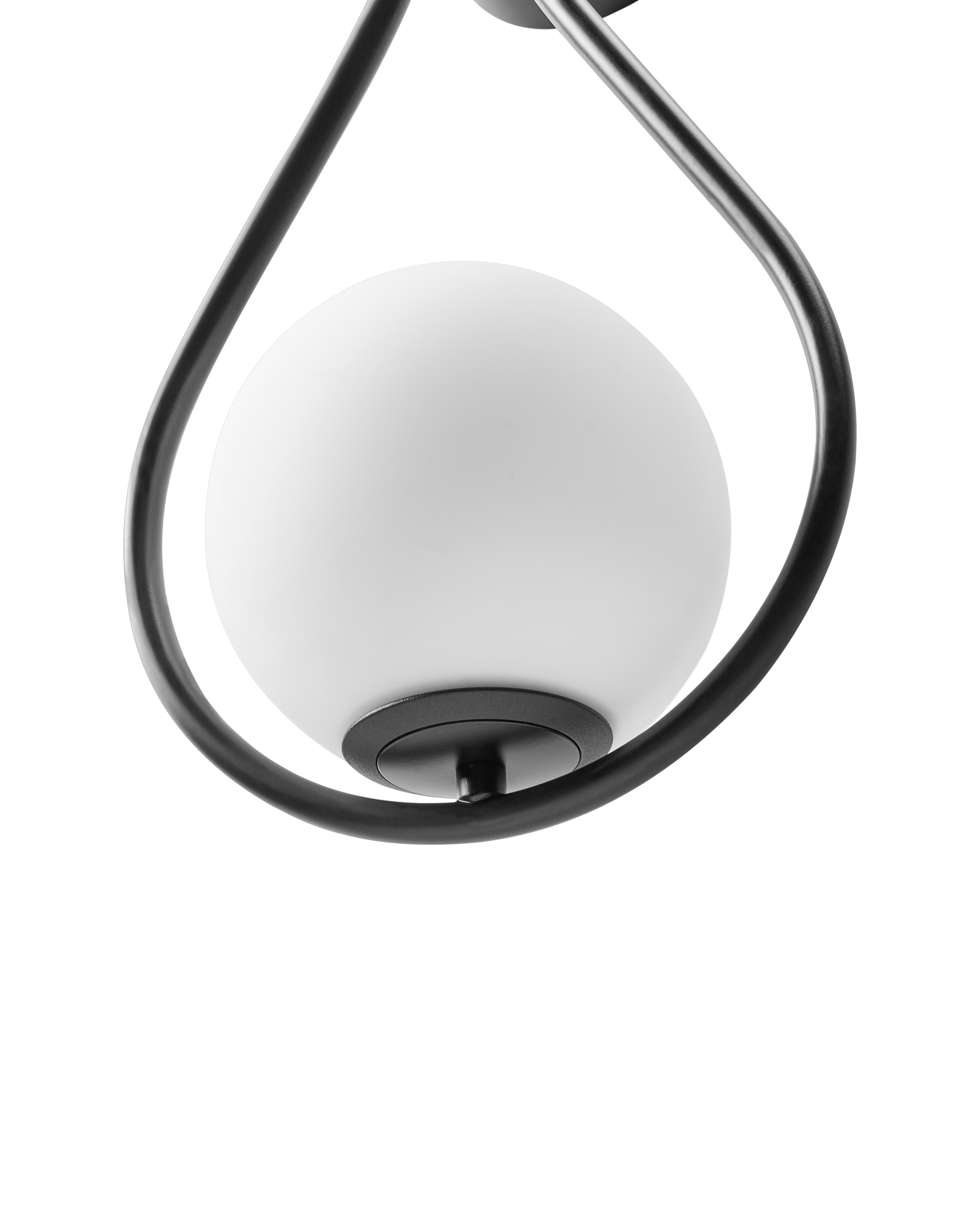 Wandlamp AUROUE Metaal Zwart