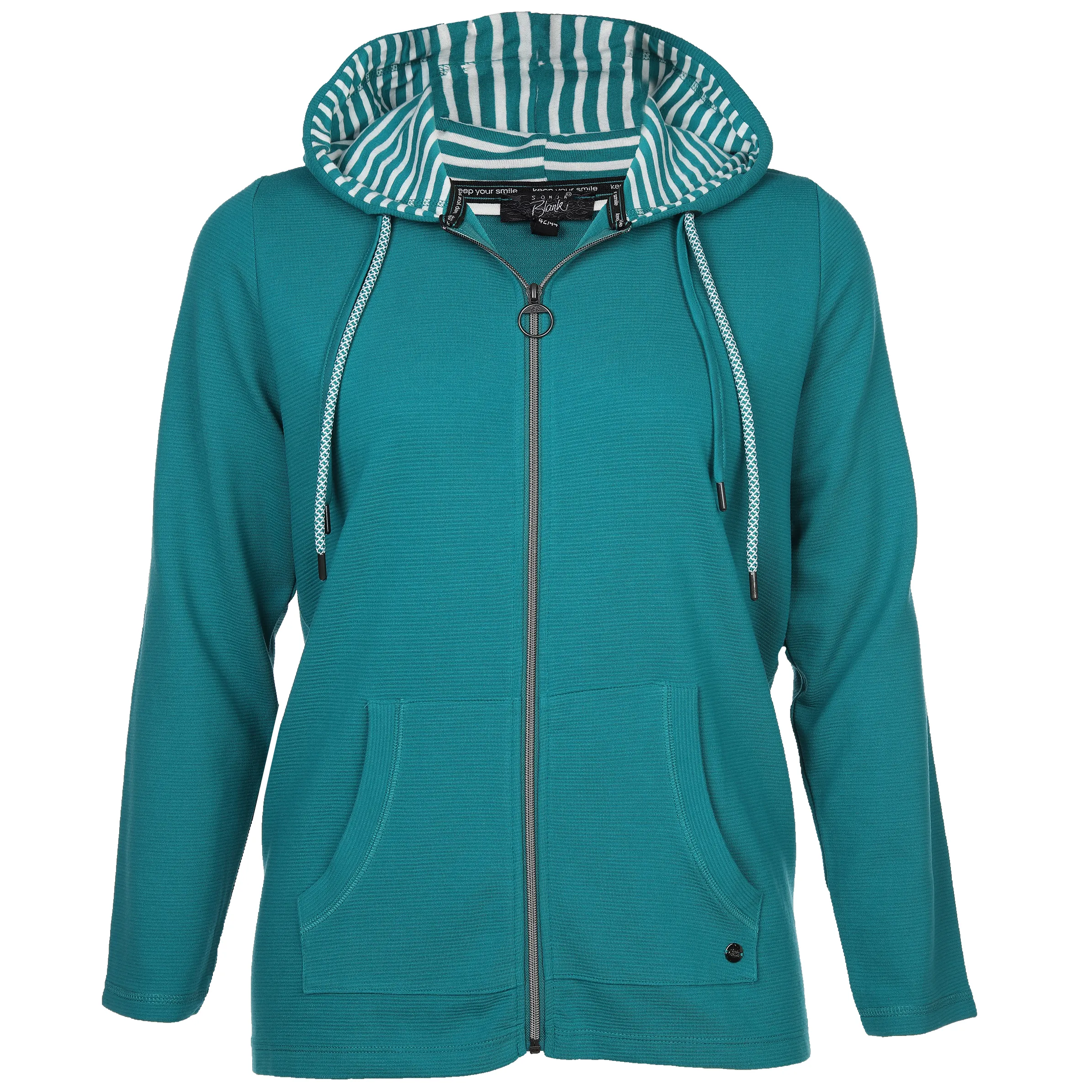 Große Größen Sweatjacke mit Kapuze
