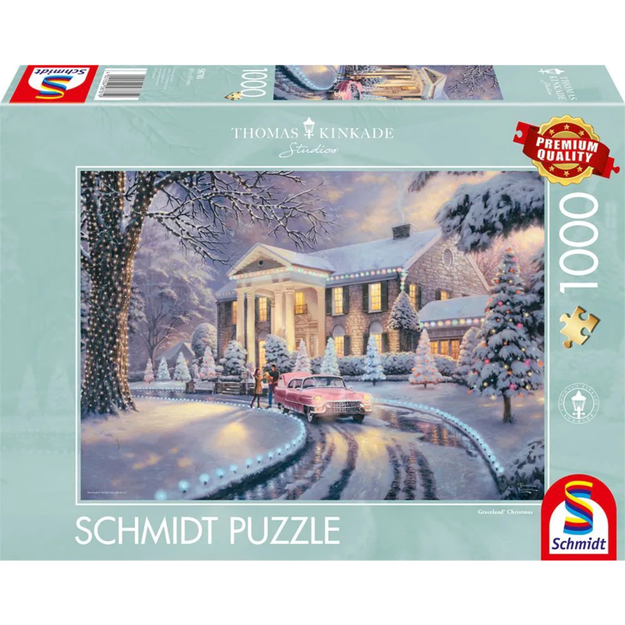 Schmidt Spiele Puzzle Thomas Kinkade Studios: Graceland Christmas