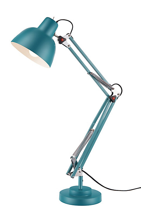 Lampe de table incandescent Ginaz GoodHome E14 bleu