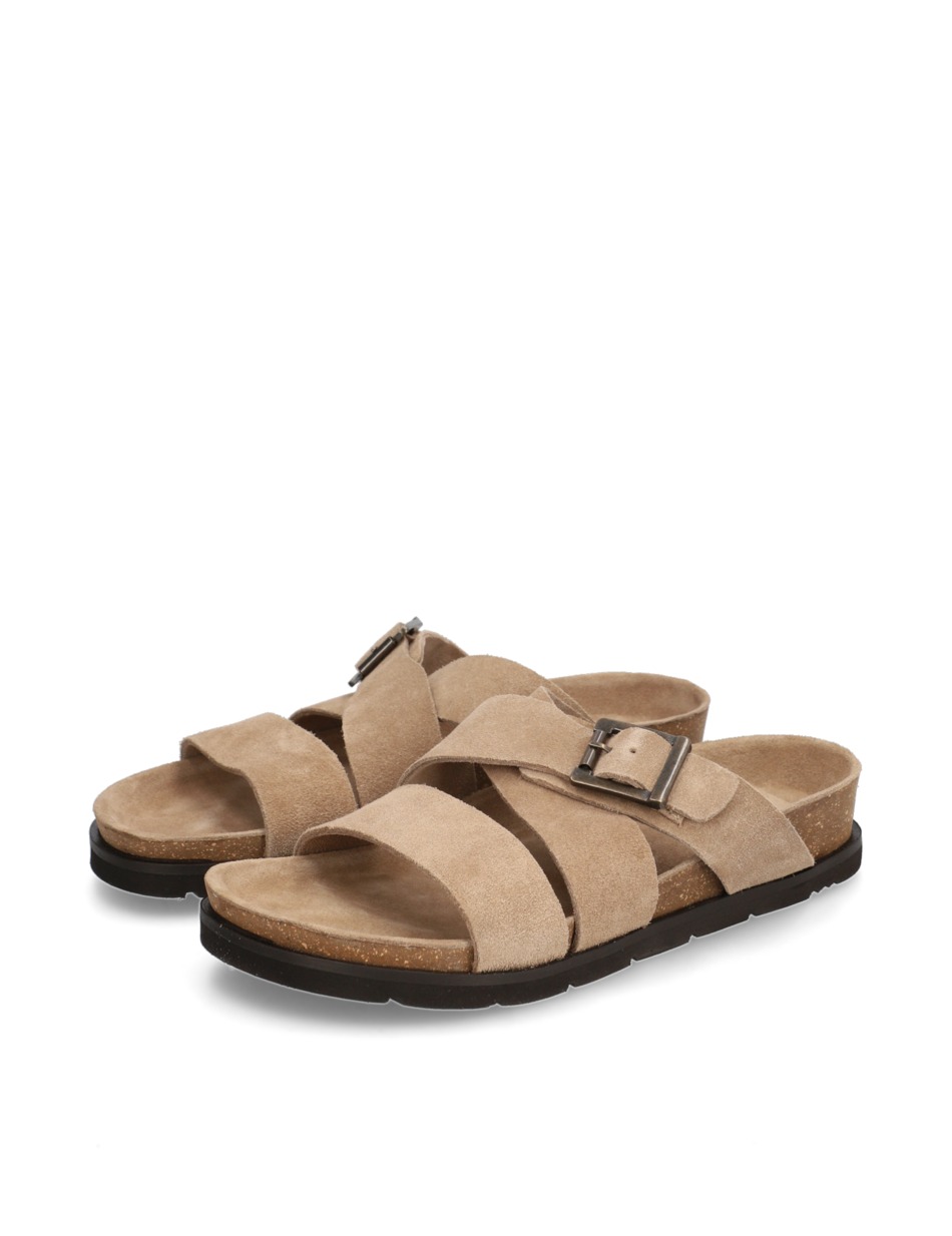 Veloursleder Pantoffel