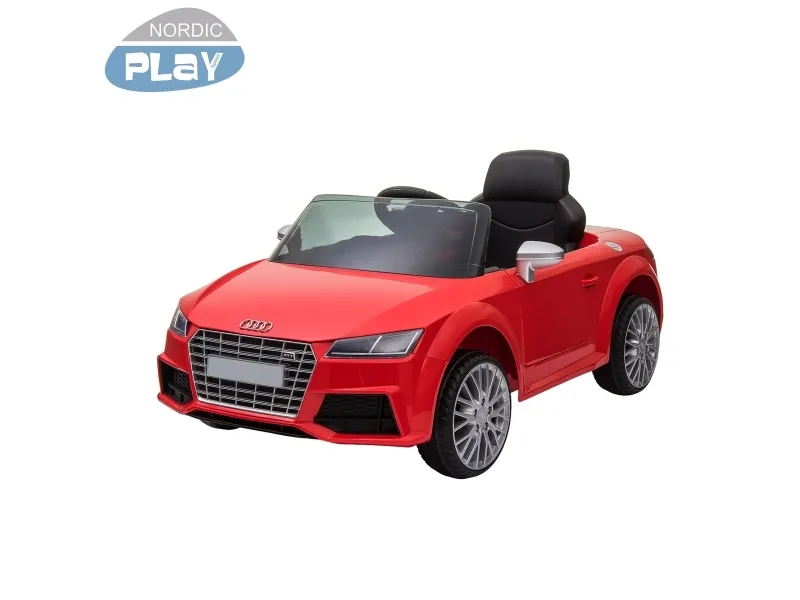Elbil Audi TTS Roadster 12V med gummihjul, NORDIC PLAY Speed rød (805-753)