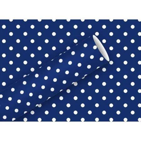 Braun & Company Geschenkpapier 2mx70cm Punkte, blau
