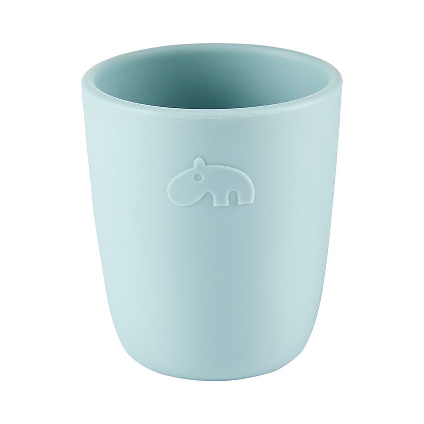 Tasse en silicone - Mini mug - Bleu - Ecru