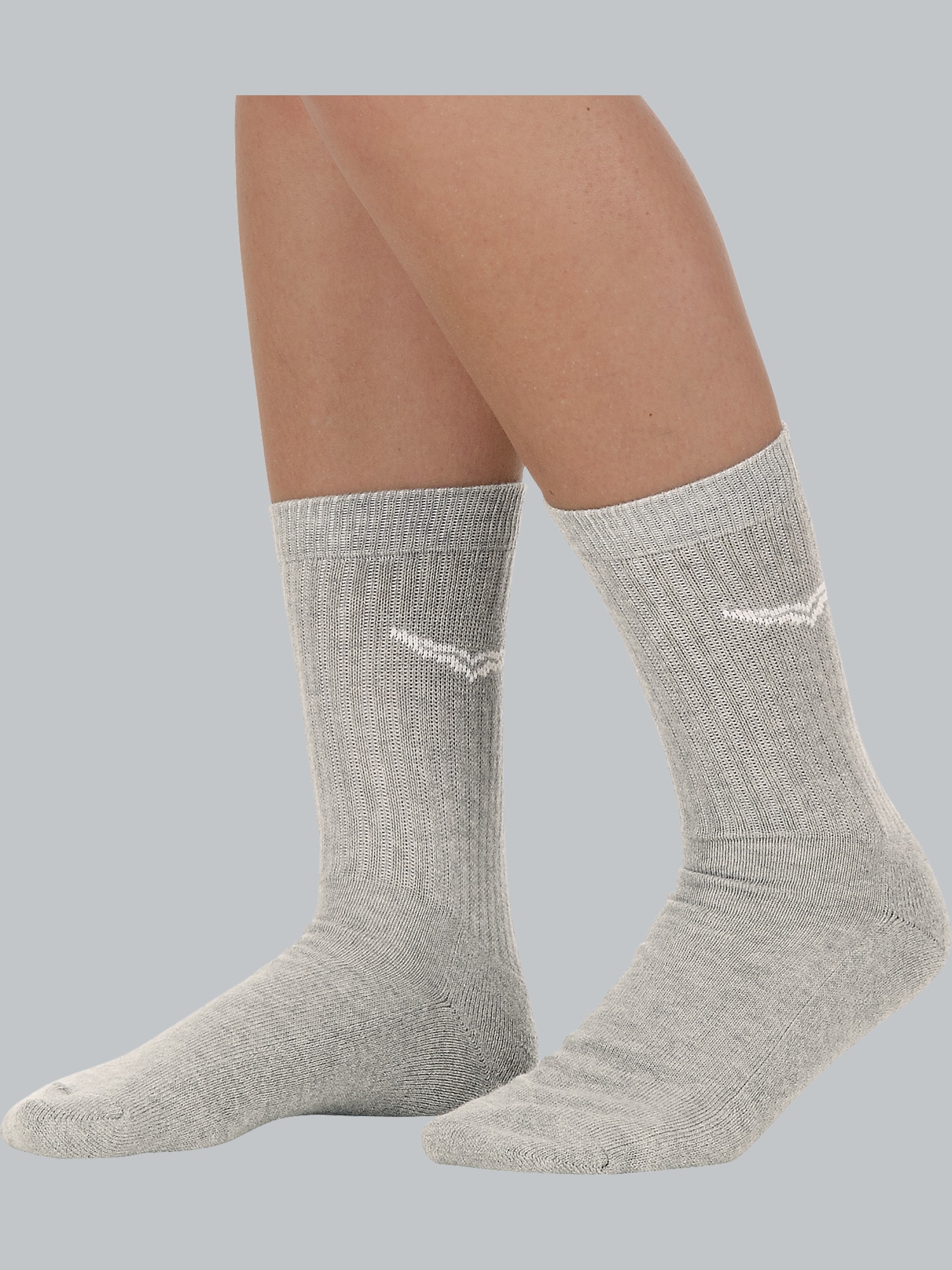 Sportsocken im Doppelpack Grau-melange