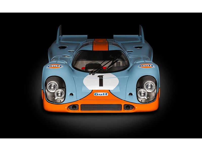 Pocher Premium Kit Porsche 917K Gulf Edition 1:8 Detailgetreuer Standmodellbausatz im Massstab 1:8