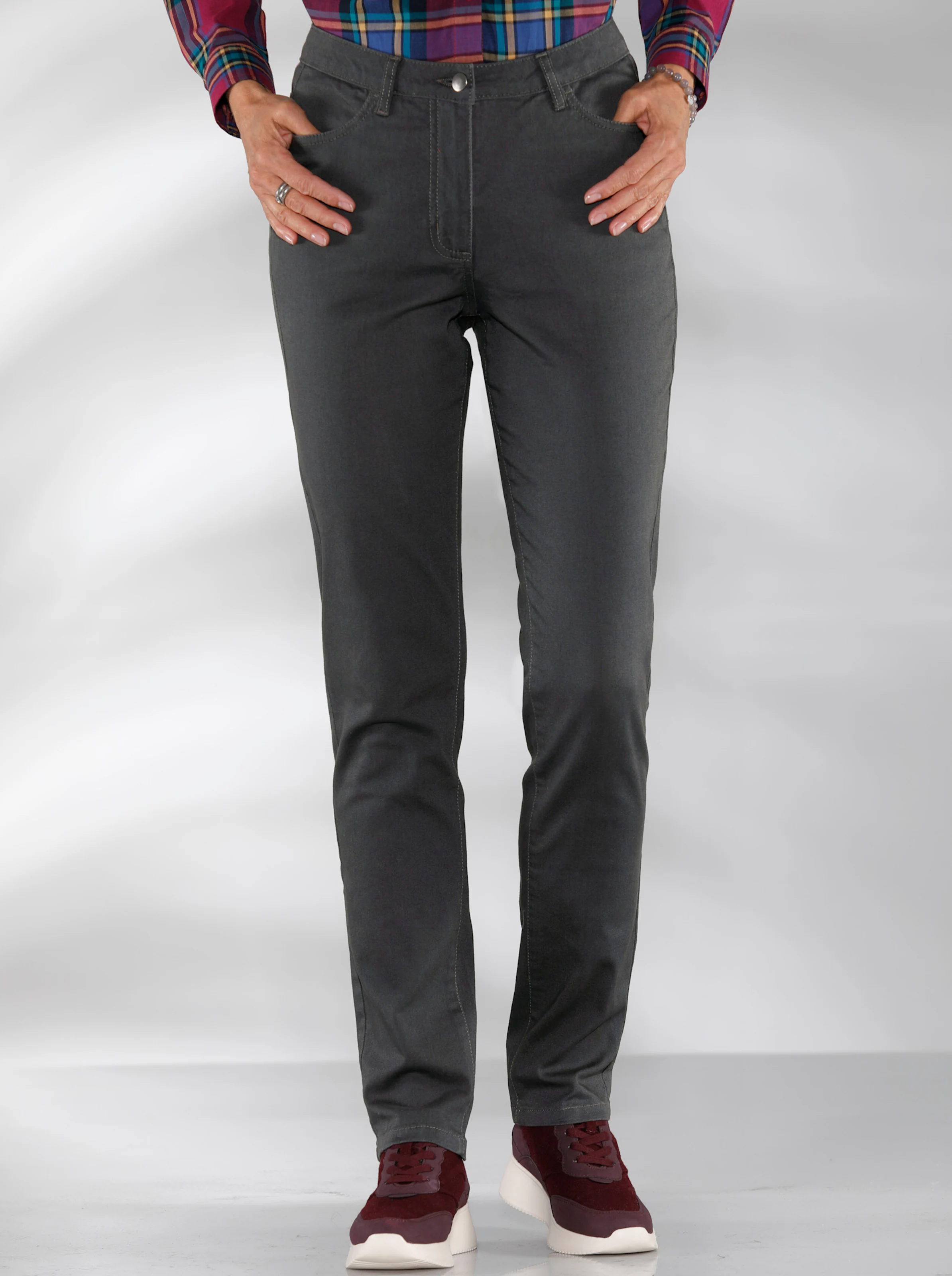 Stretch-Hose in grau