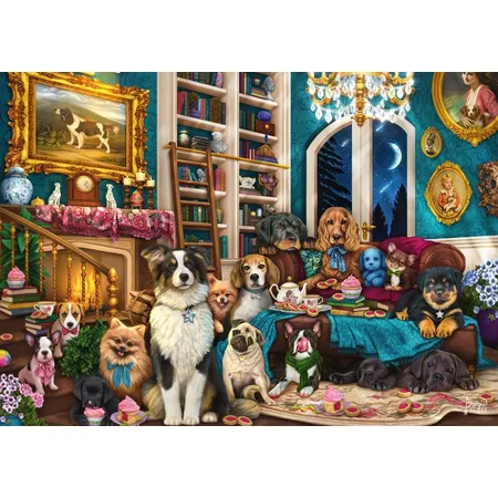 Schmidt Spiele Puzzle - Party in der Bibliothek, 1000 Teile