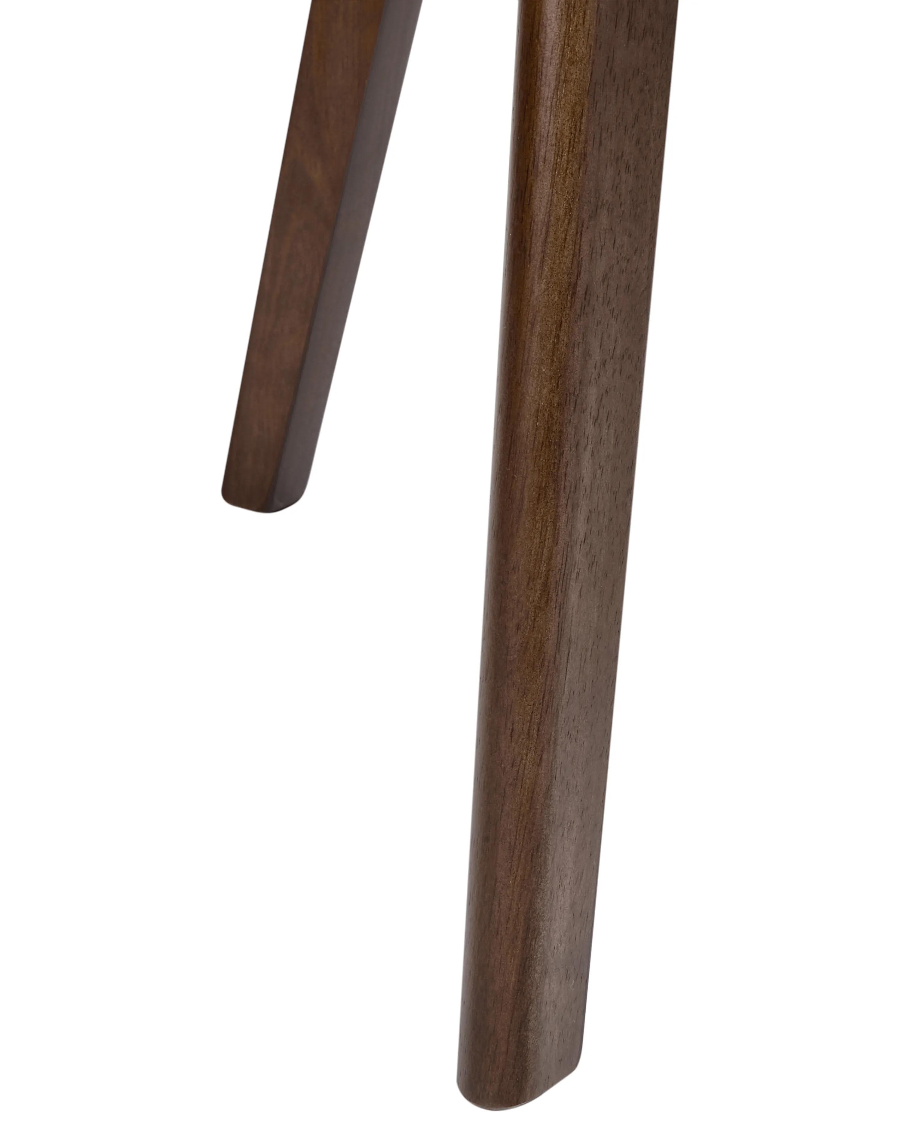 Set van 2 eetkamerstoelen HOPE Hout Donkerbruin/beige