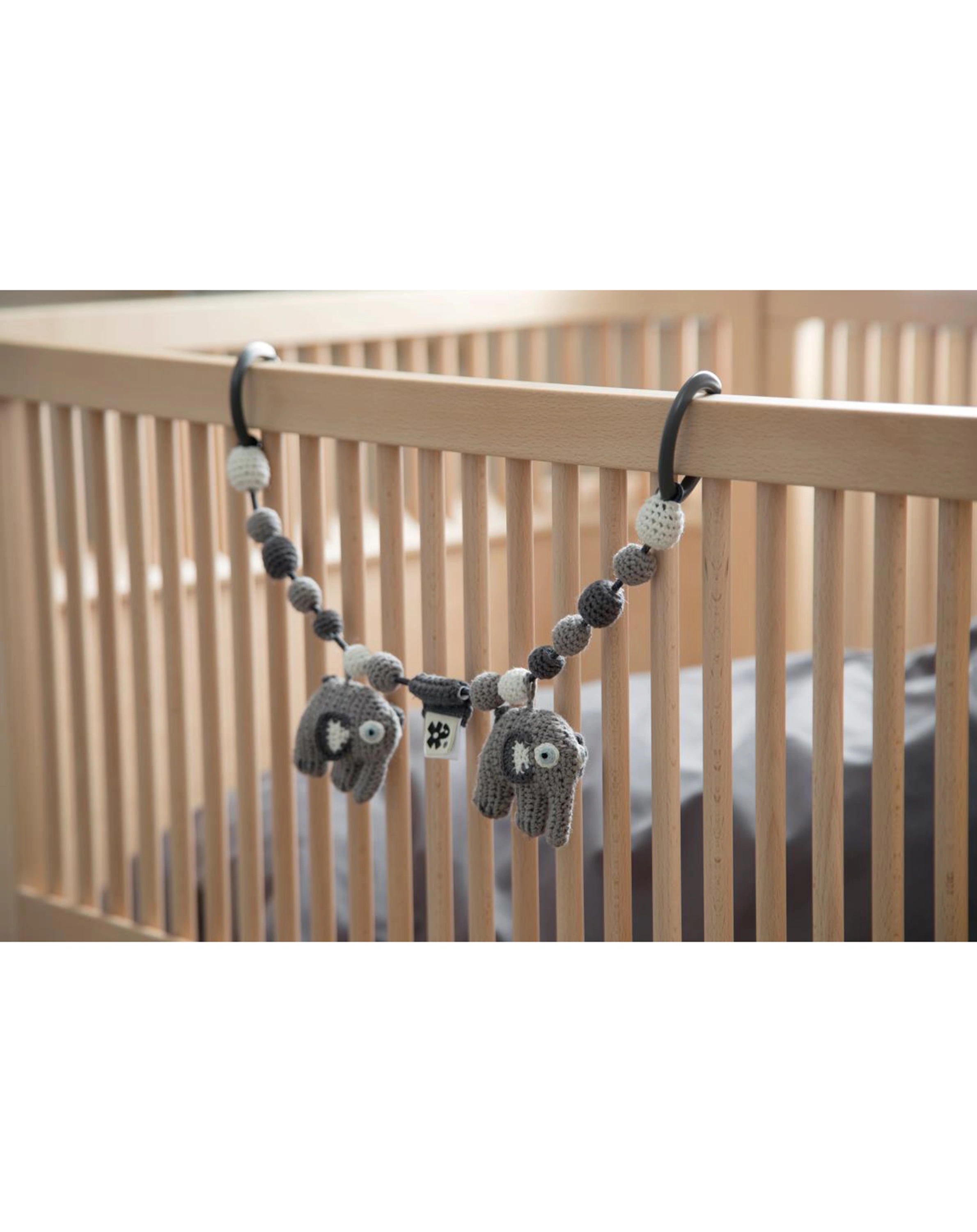 Kinderwagenkette FANTO DER ELEFANT in classic grey