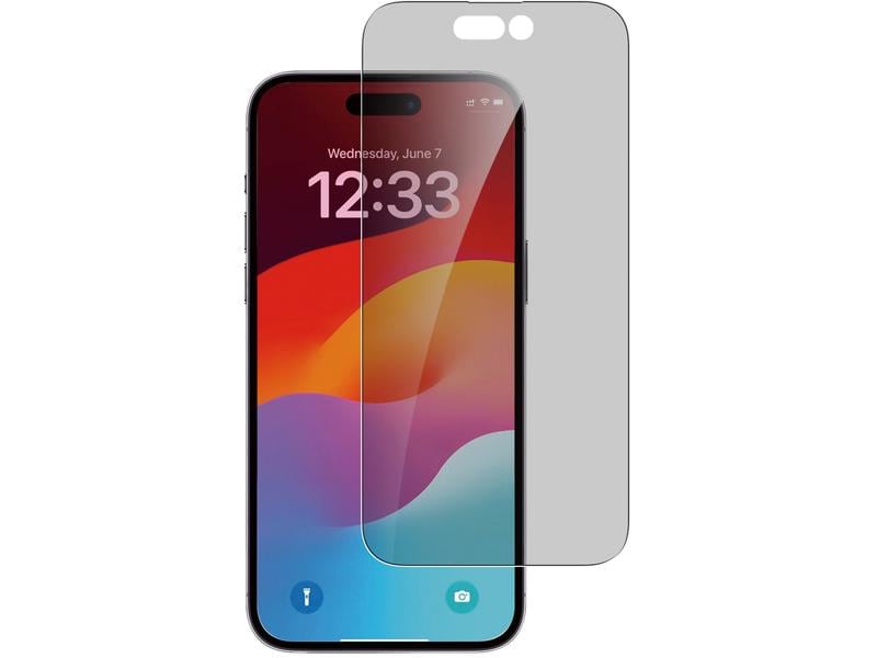 4smarts Displayschutz Second Glass Privacy iPhone 15 Plus Displayschutz für das Apple iPhone 15 Plus