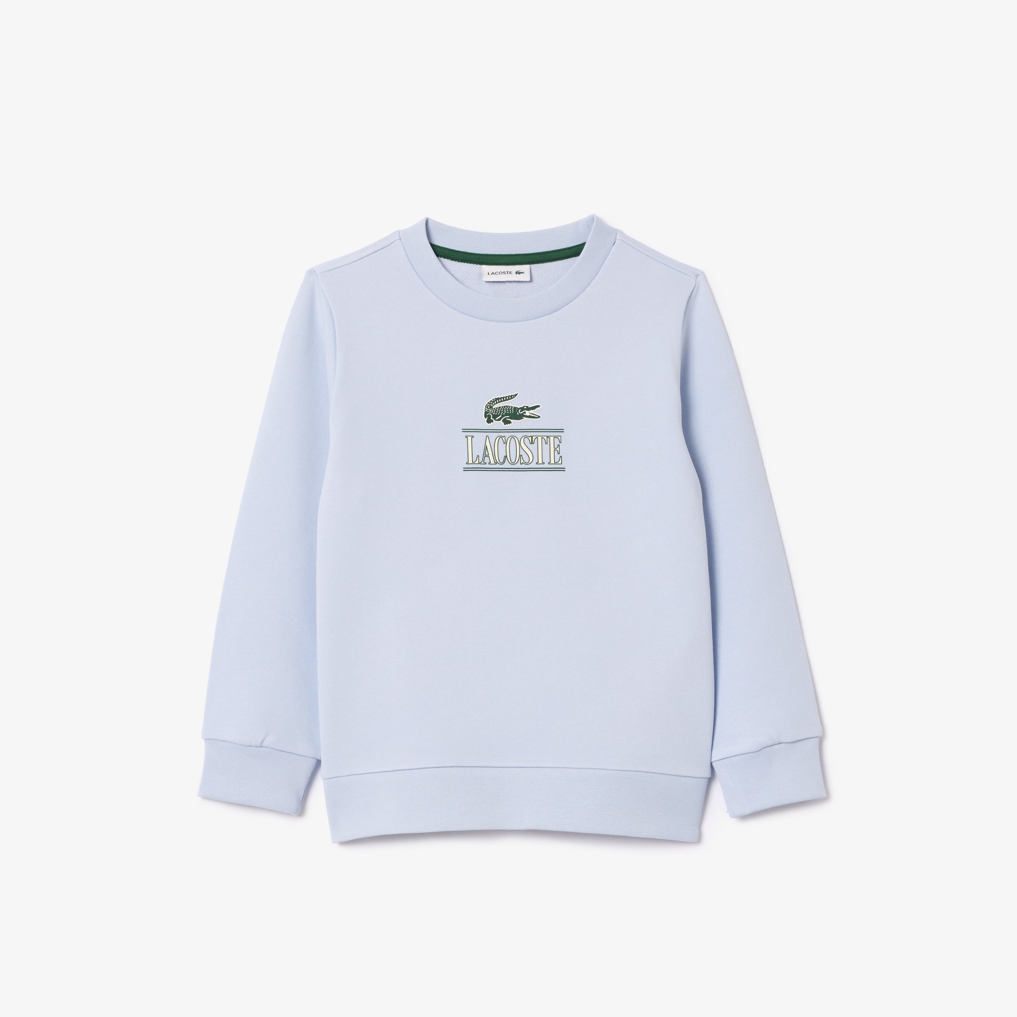 Sweatshirt avec imprimé iconique en coton Pullovers & Sweatshirts - Bleu - Lacoste - Enfant