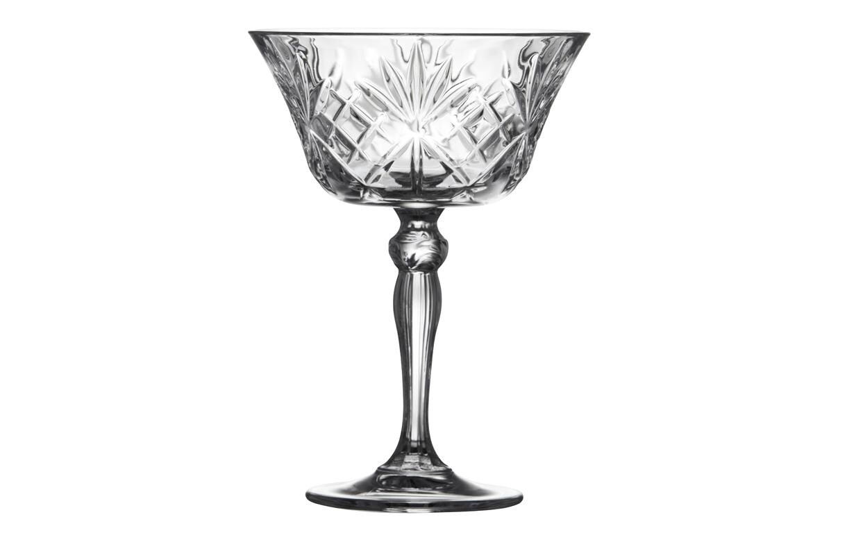 Champagnerglas Melodia 4 Stück, 26 clChampagnerschale aus ultraklarem Kristallglas