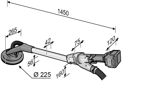Flex akku girafsliber GE MH 18.0-EC