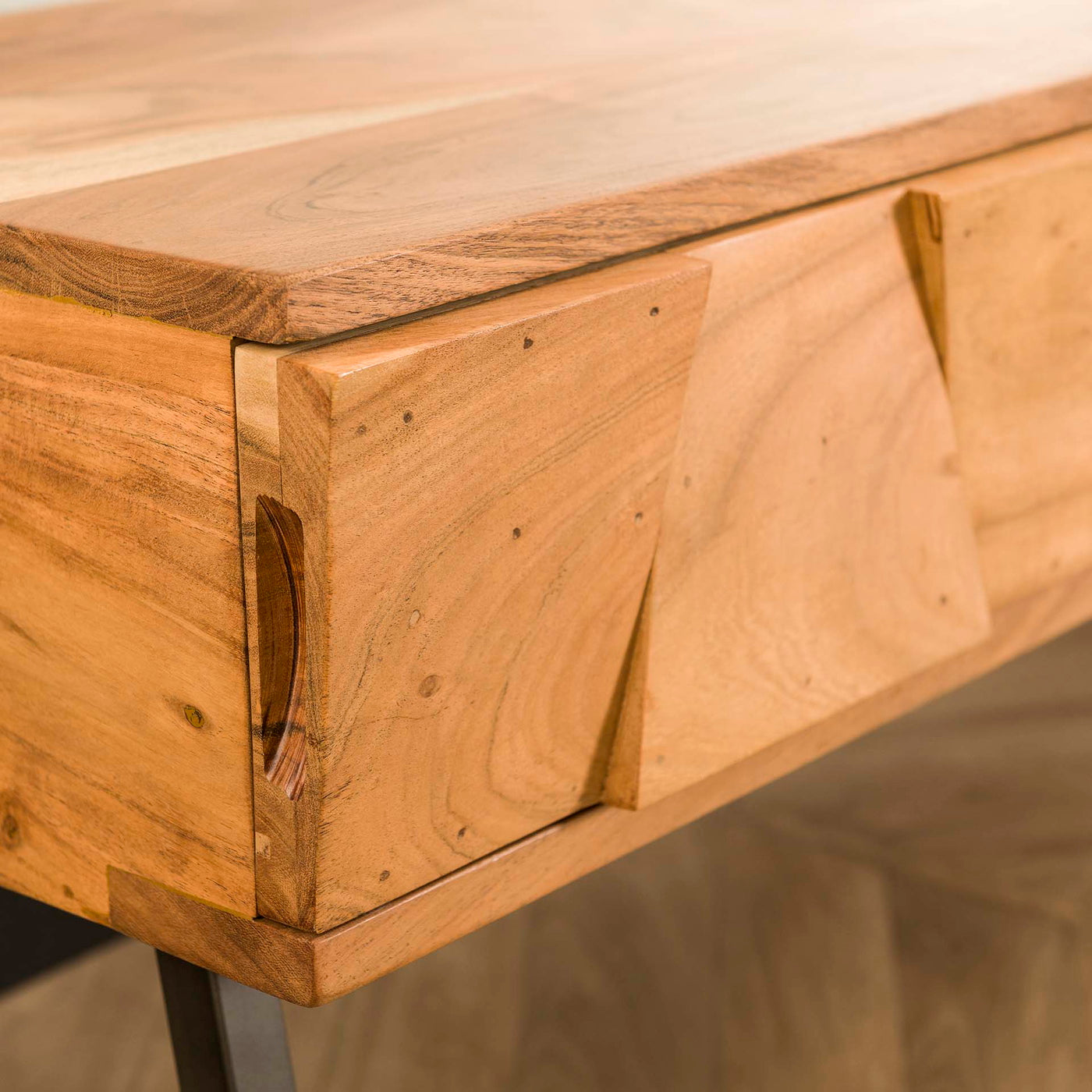 Giga Meubel - Kaptafel Bruin Hout - 125x77x40cm - Demn