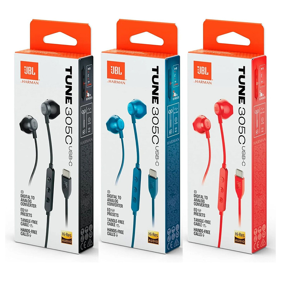 JBL Tune 305C USB-C Blanc