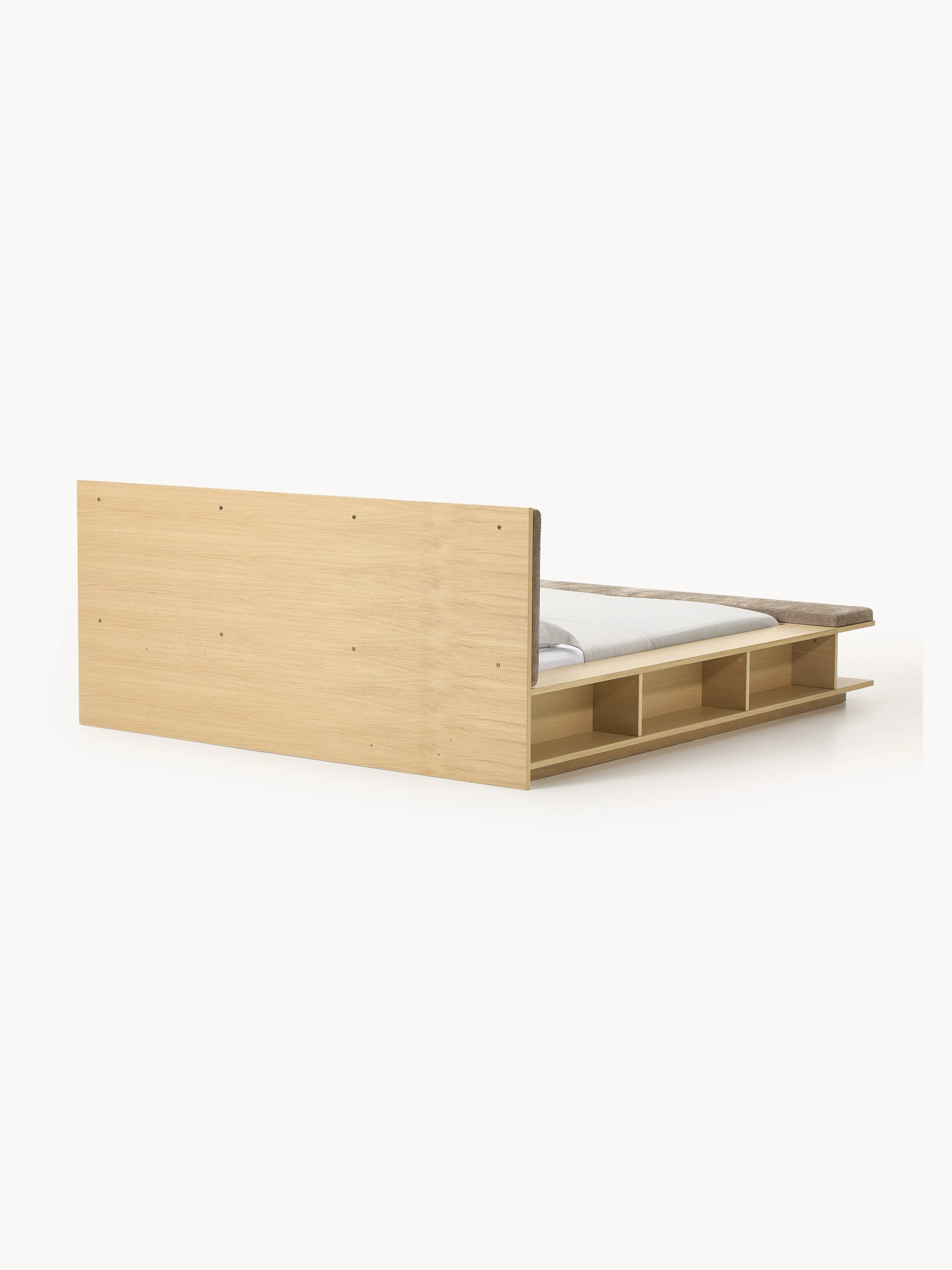 Houten bed Clark met bank en zijplanken