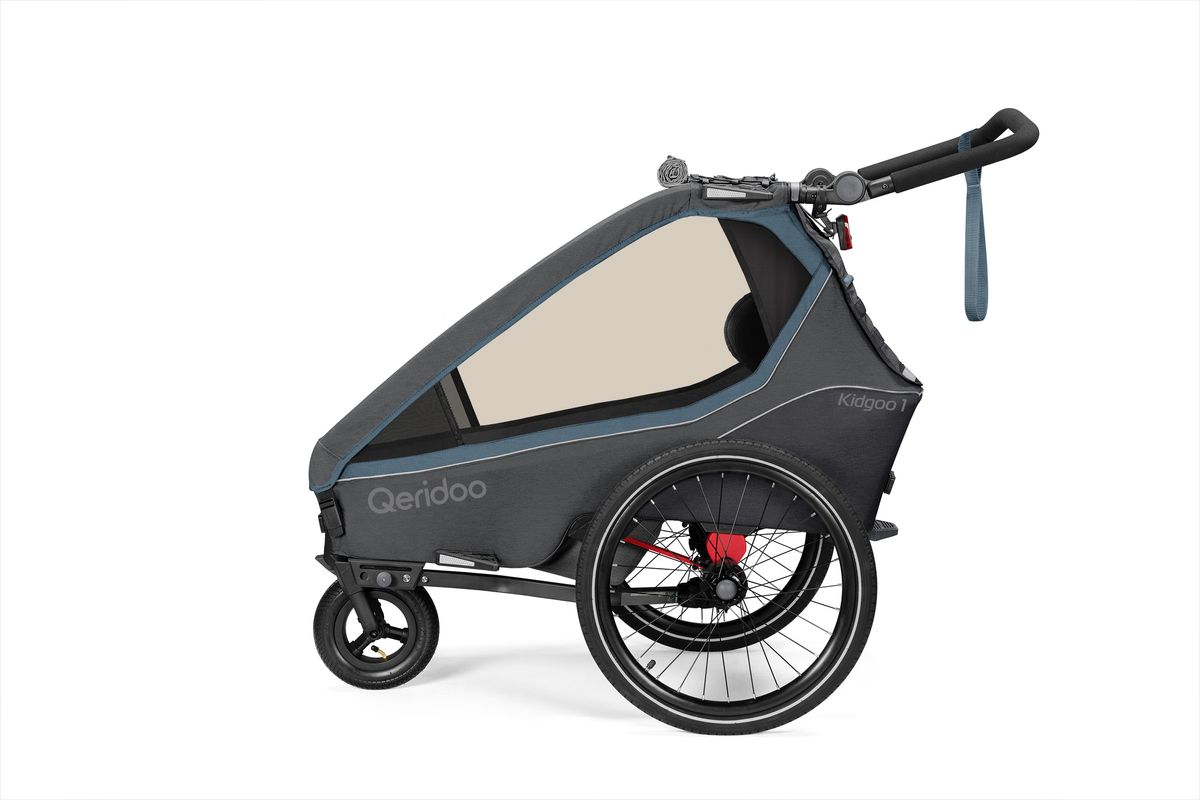 Qeridoo Fahrradanhänger Kidgoo 1 Navy Blue