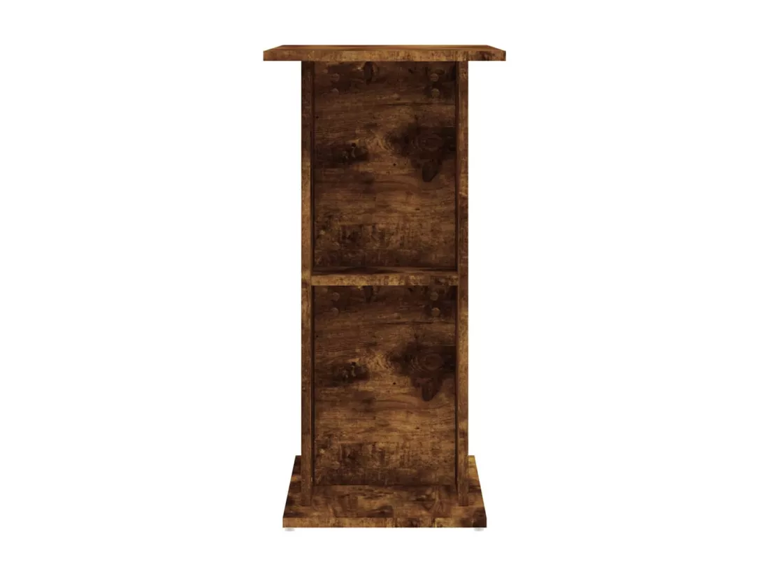 Support d'aquarium chêne fumé 60,5x36x72,5 cm bois d'ingénierie