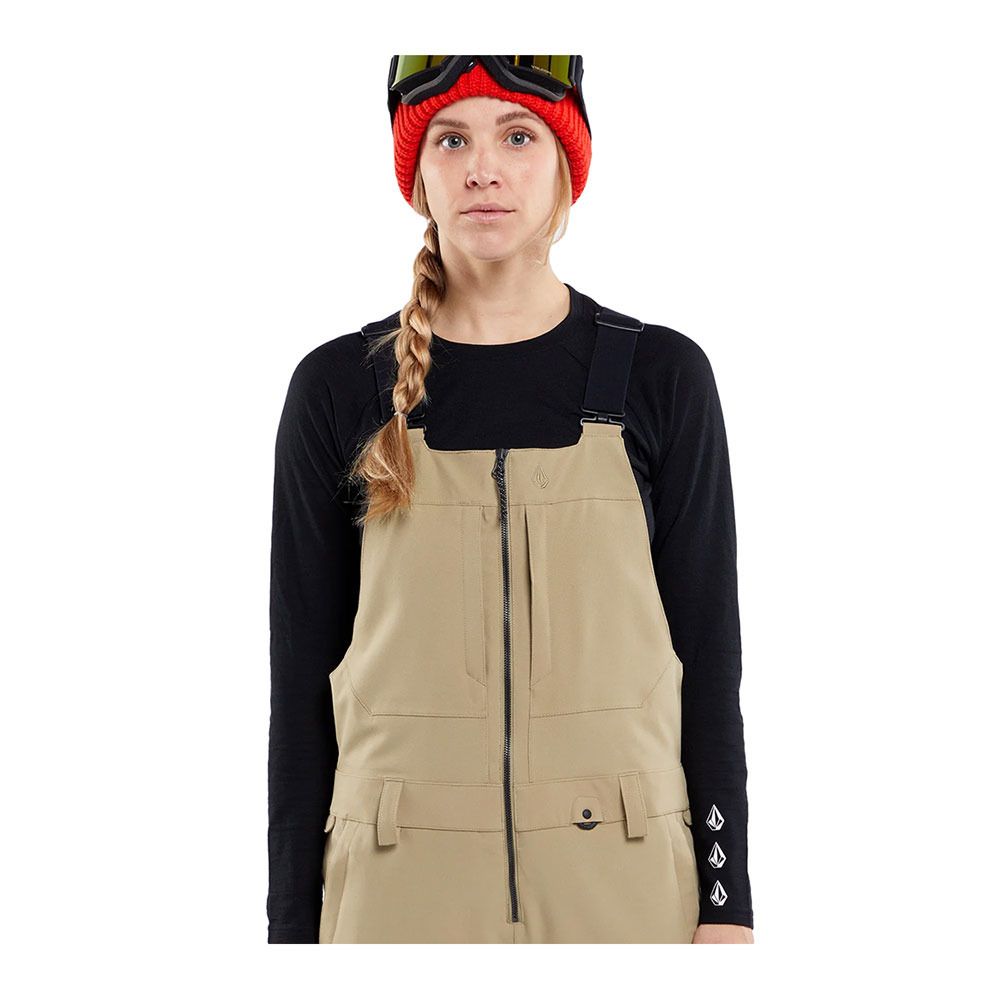 Volcom SWIFT - Salopette Homme dark khaki