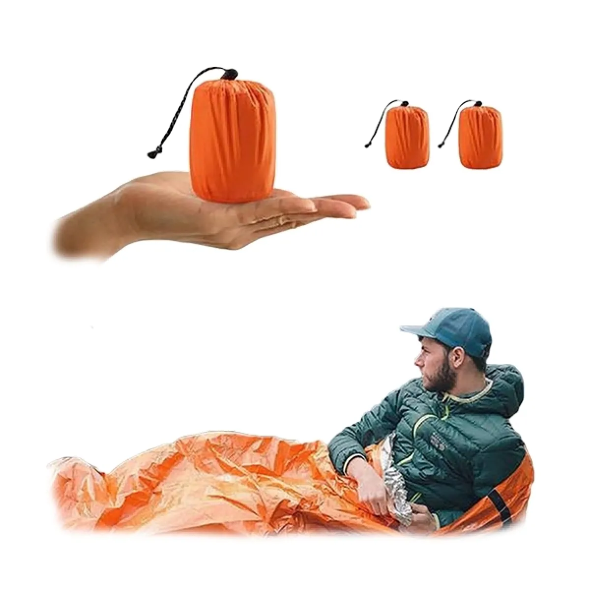 Totalcadeau Sac de Couchage de Survie