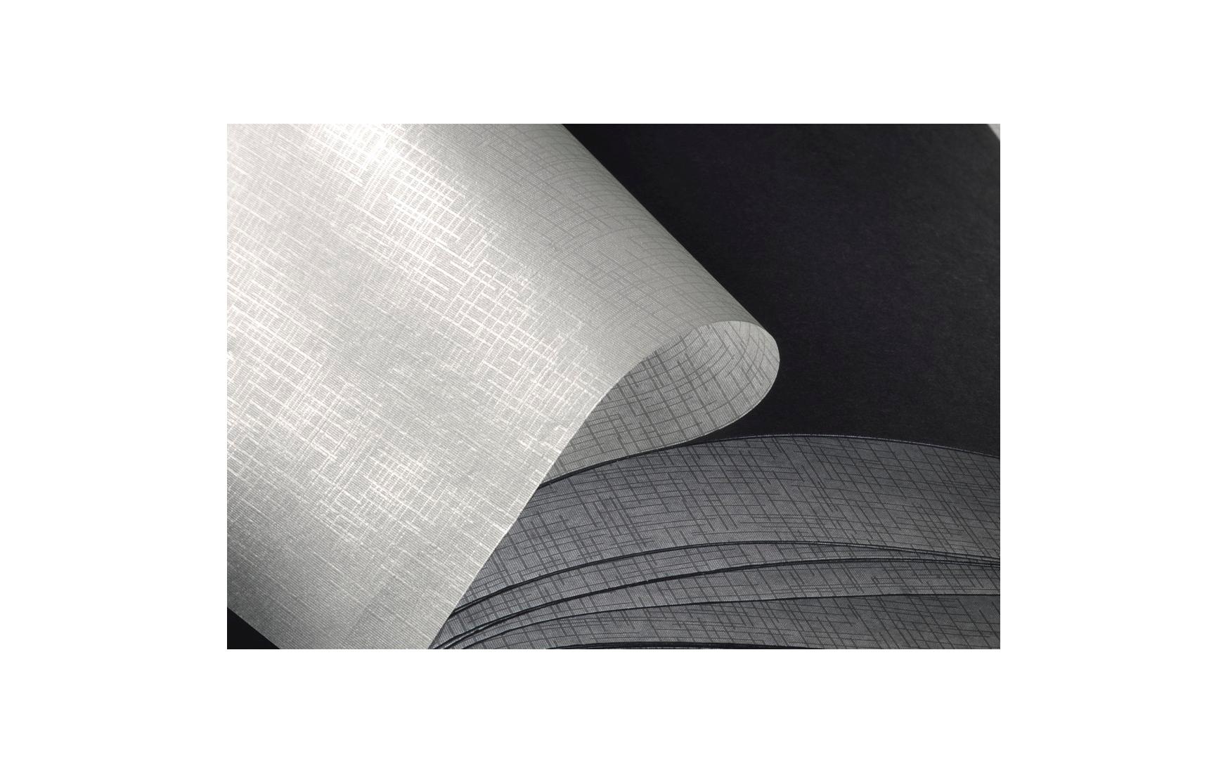 Fotoalbum Fine Art 36 x 32 cm Grau, 50 schwarze SeitenPlatzsparendes Album
