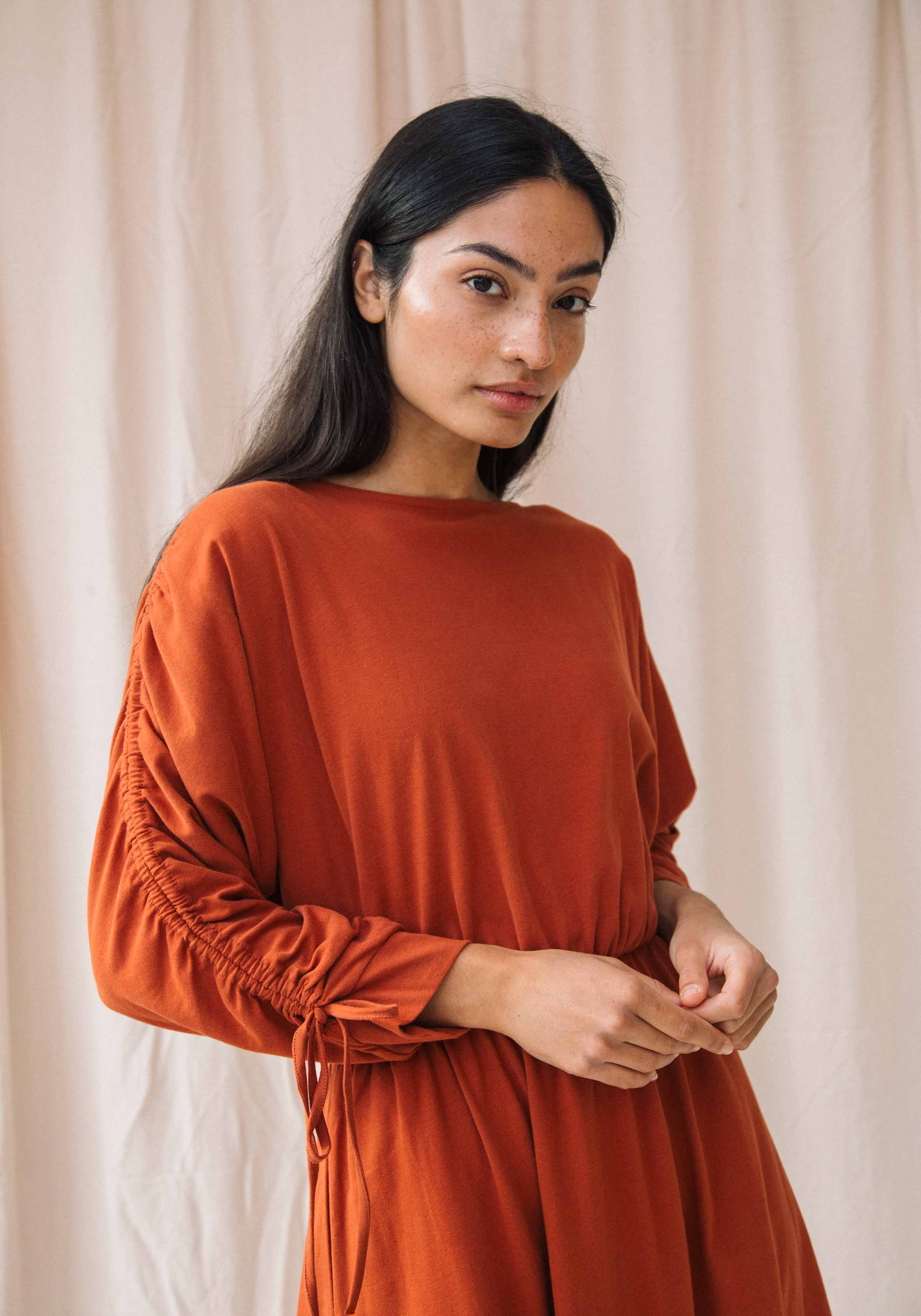 Beaumont Organic Jersey-Kleid Azalea Paprika