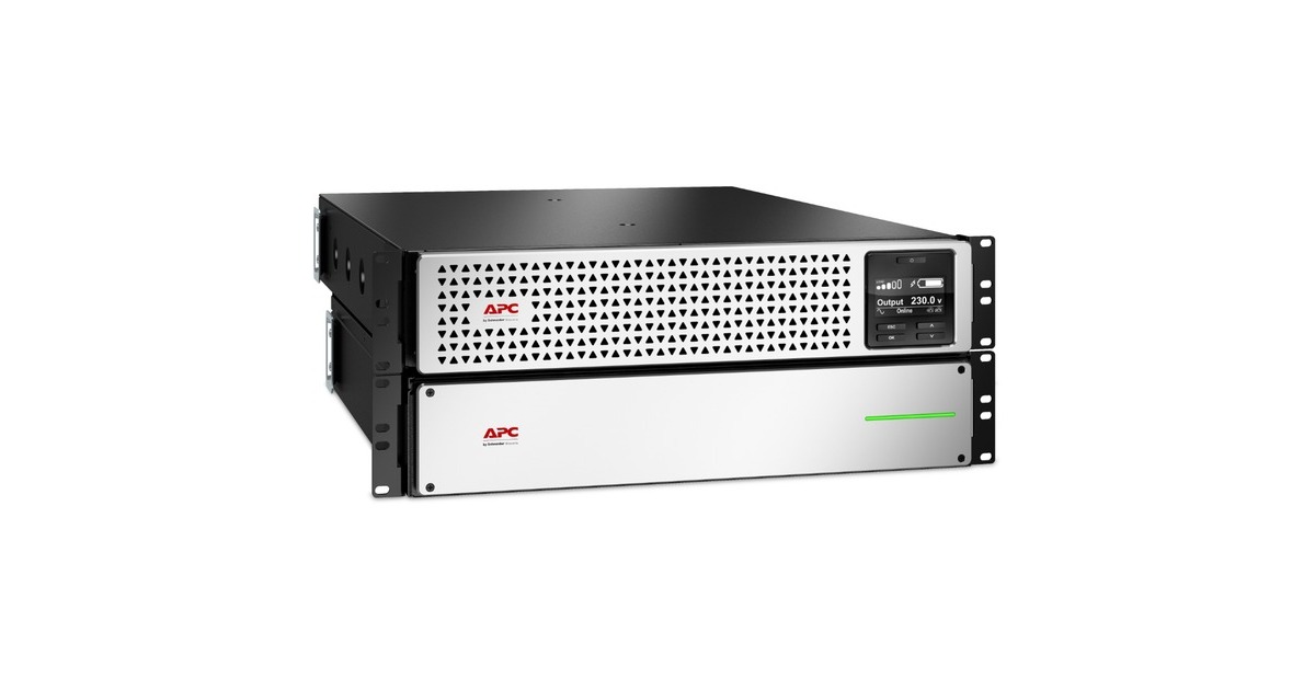 APCSmart-UPS Li-Ion SRTL1500RM4UXLI-NC Noodstroomvoeding ups  (Zwart/zilver, 1500VA, 8x C13, USB, Rack/tower convertible, long runtime, NMC)