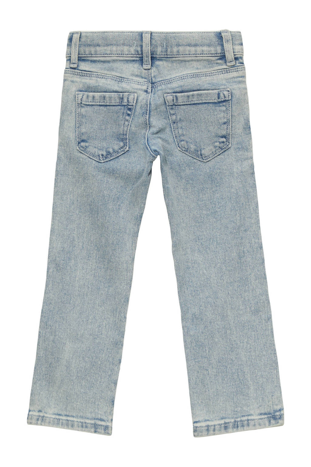 s.Oliver wide leg jeans met printopdruk light blue denim