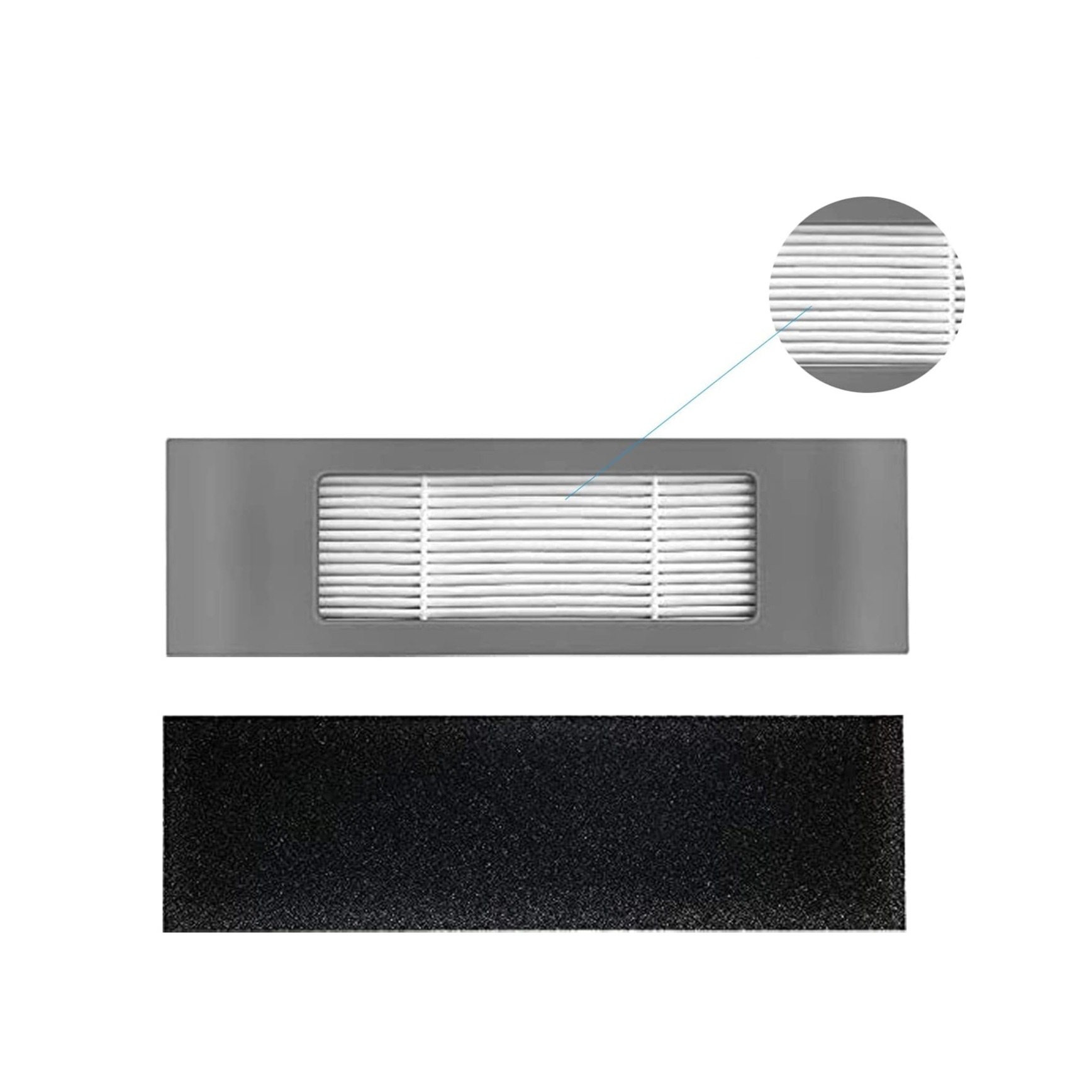 (24-tlg. Set) Ersatz Seiten Bürsten / Hepa Filter / Reinigungs Pads Werkzeug Kit für Ecovacs Deebot Staubsauger Roboter T9 Aivi