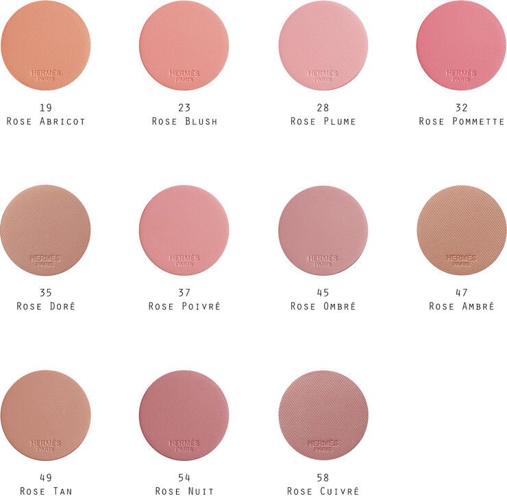 HERMÈS Rose Hermès, silky blush powder, Rose Nuit