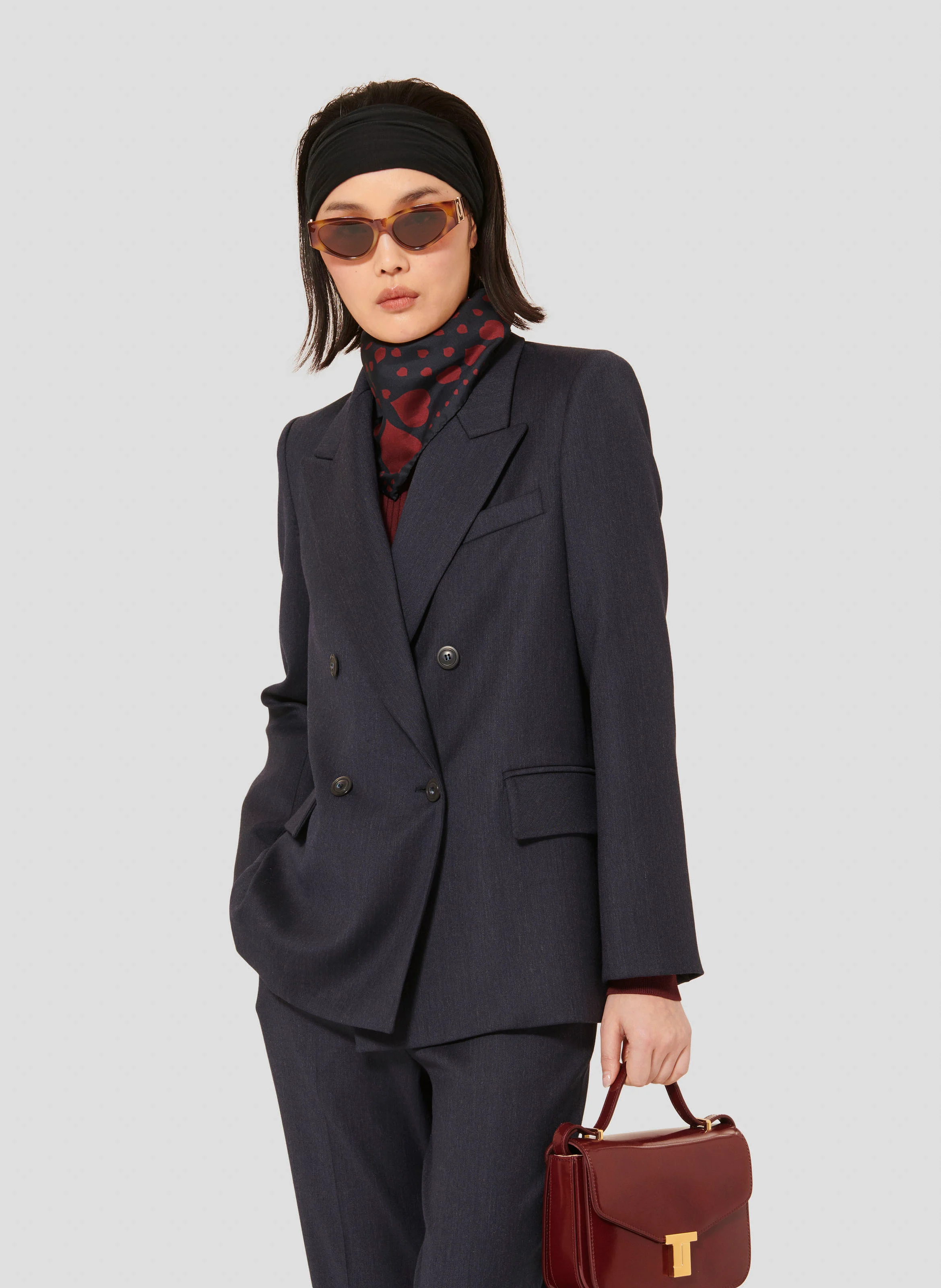 VALSON - Veste de tailleur en laine mélangée | Bleu