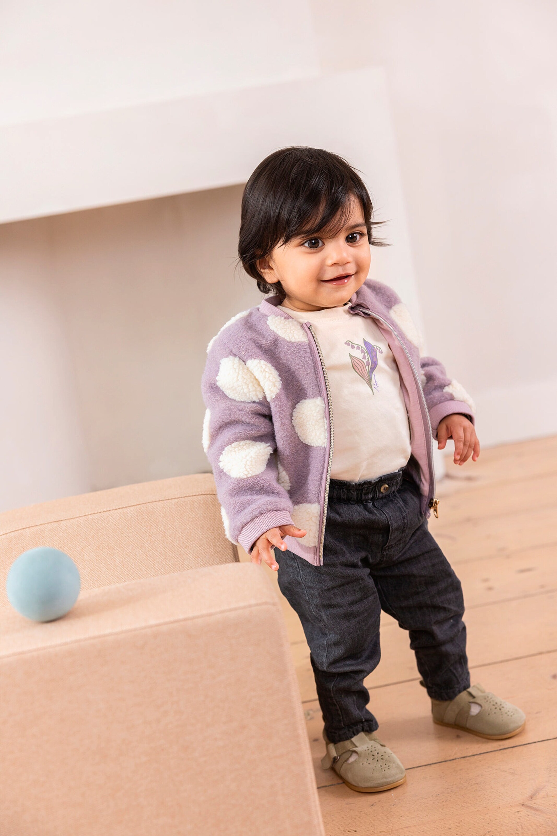 Noppies Baby Langarmshirt Fontaine Butter Cream