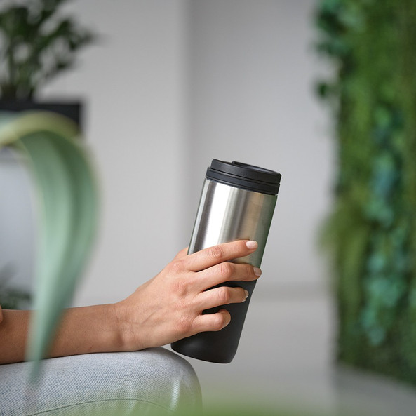 Aodaci ACP004 - Mug de voyage Orange Acier inoxydable recyclé 640 ml