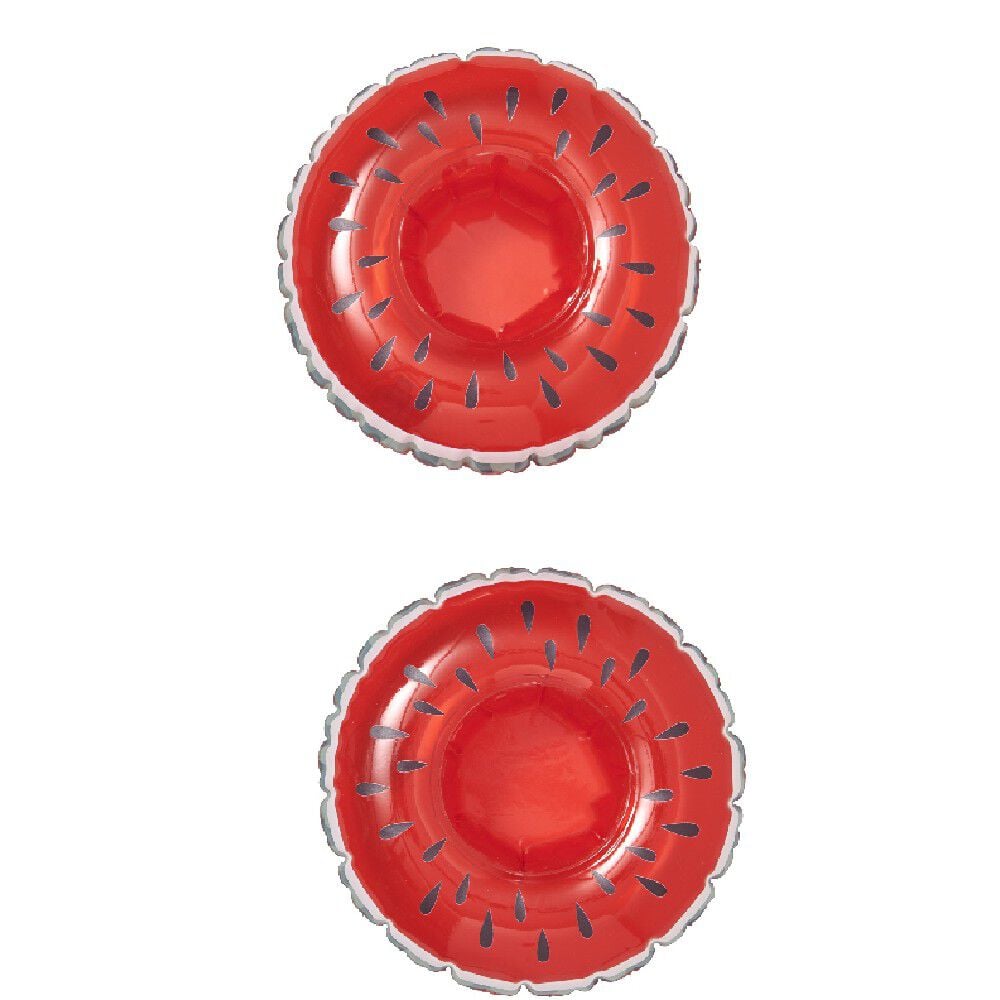 Set matelas bouée 2 porte-verres gonflables design pastèque