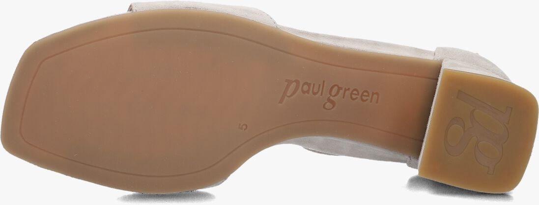 grijze paul green sandalen met hak 6140