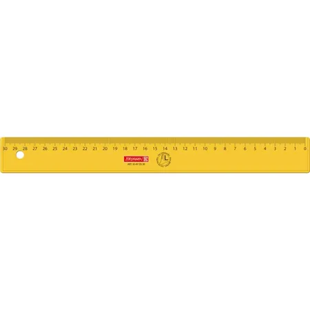 BRUNNEN Linkshänderlineal, 30cm, sortiert
