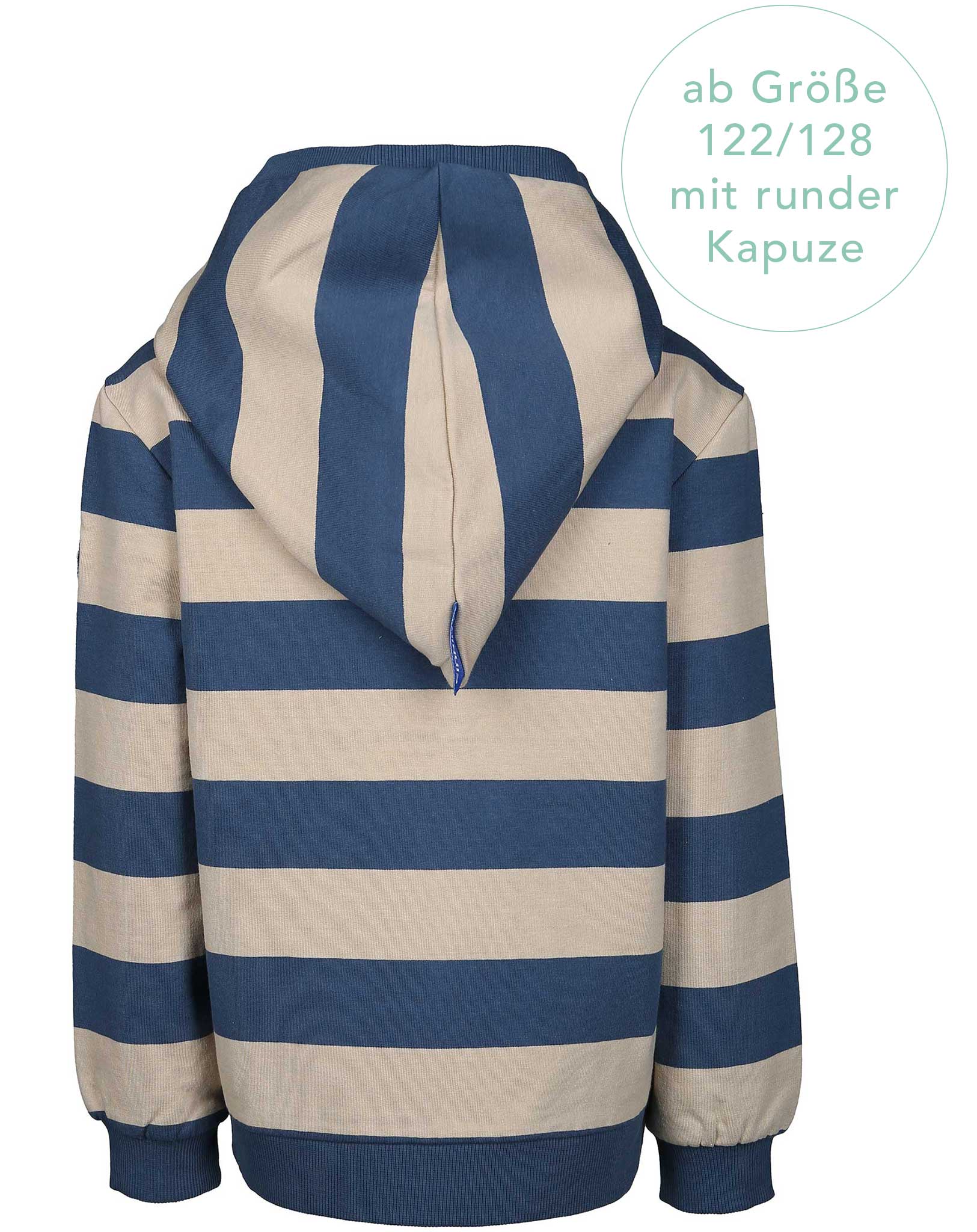Kapuzen-Sweatjacke LAIVA in denim/pepple