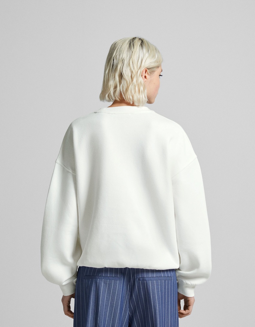Moletom estampado oversized