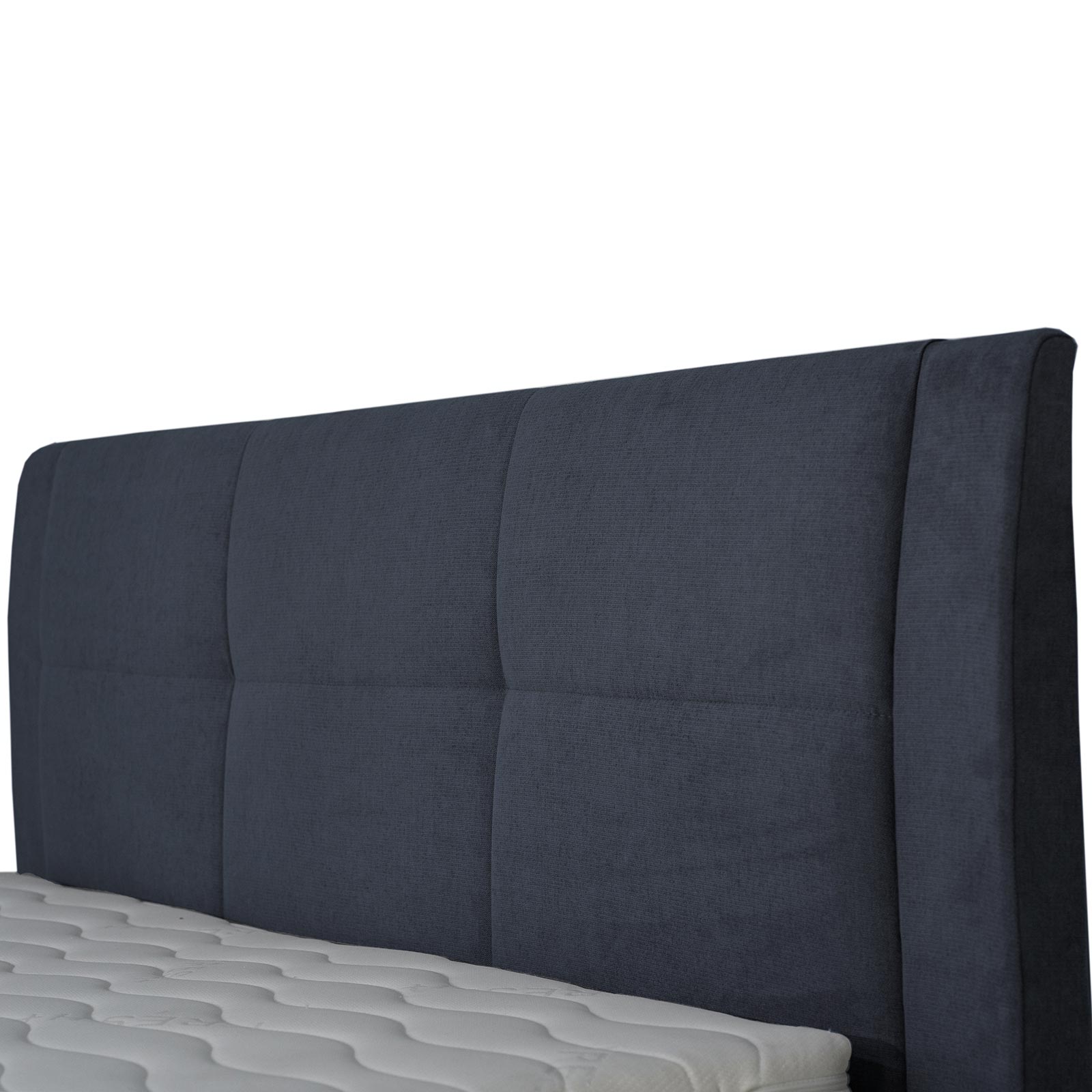 Boxspringbett - dunkelgrau - mit Bettkasten - H3 - 180x200 cm
