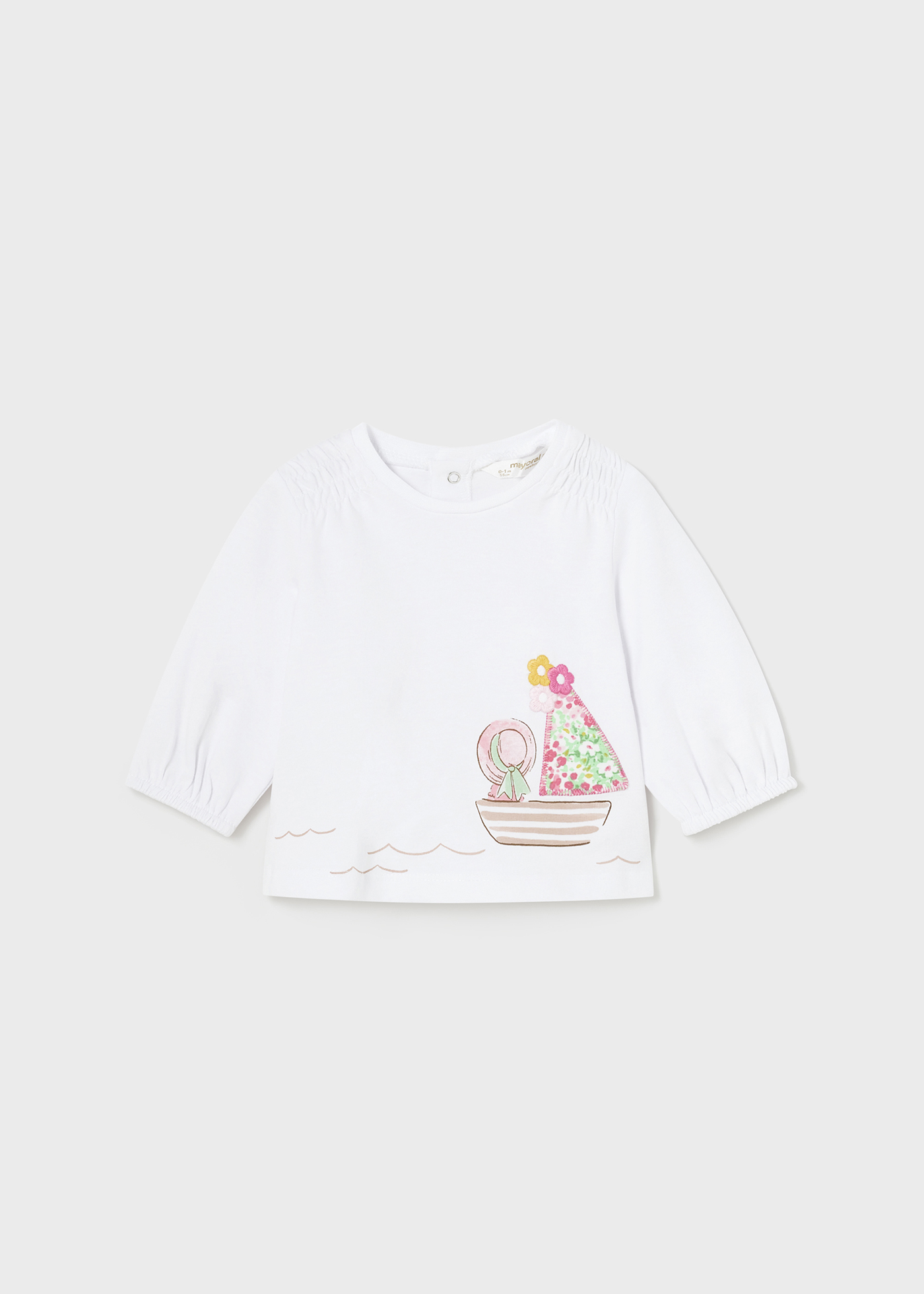 Conjunto de 2 camisetas de manga comprida Better Cotton para recém-nascidos.