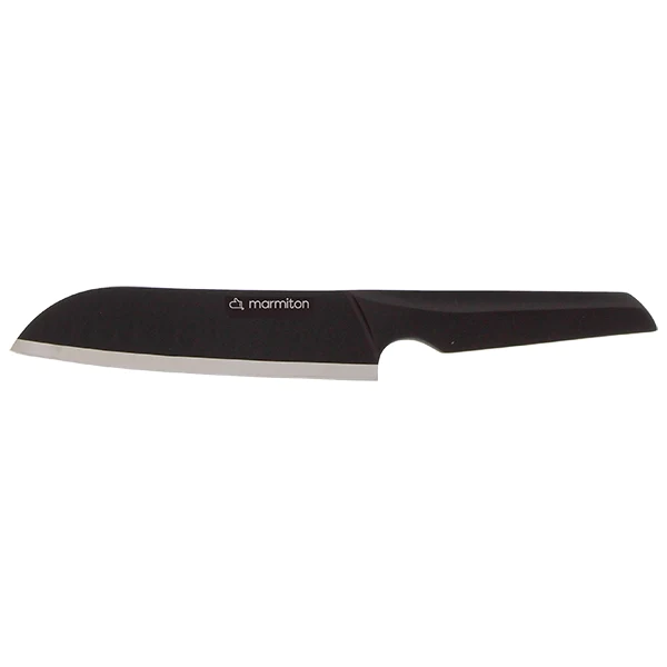 Couteau santoku 17,5 cm noir Passion Marmiton