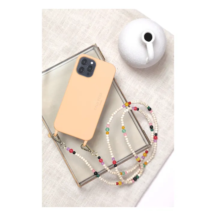 Louvini Coque Milo en plastique recyclable avec Magsafe | Rose pêche