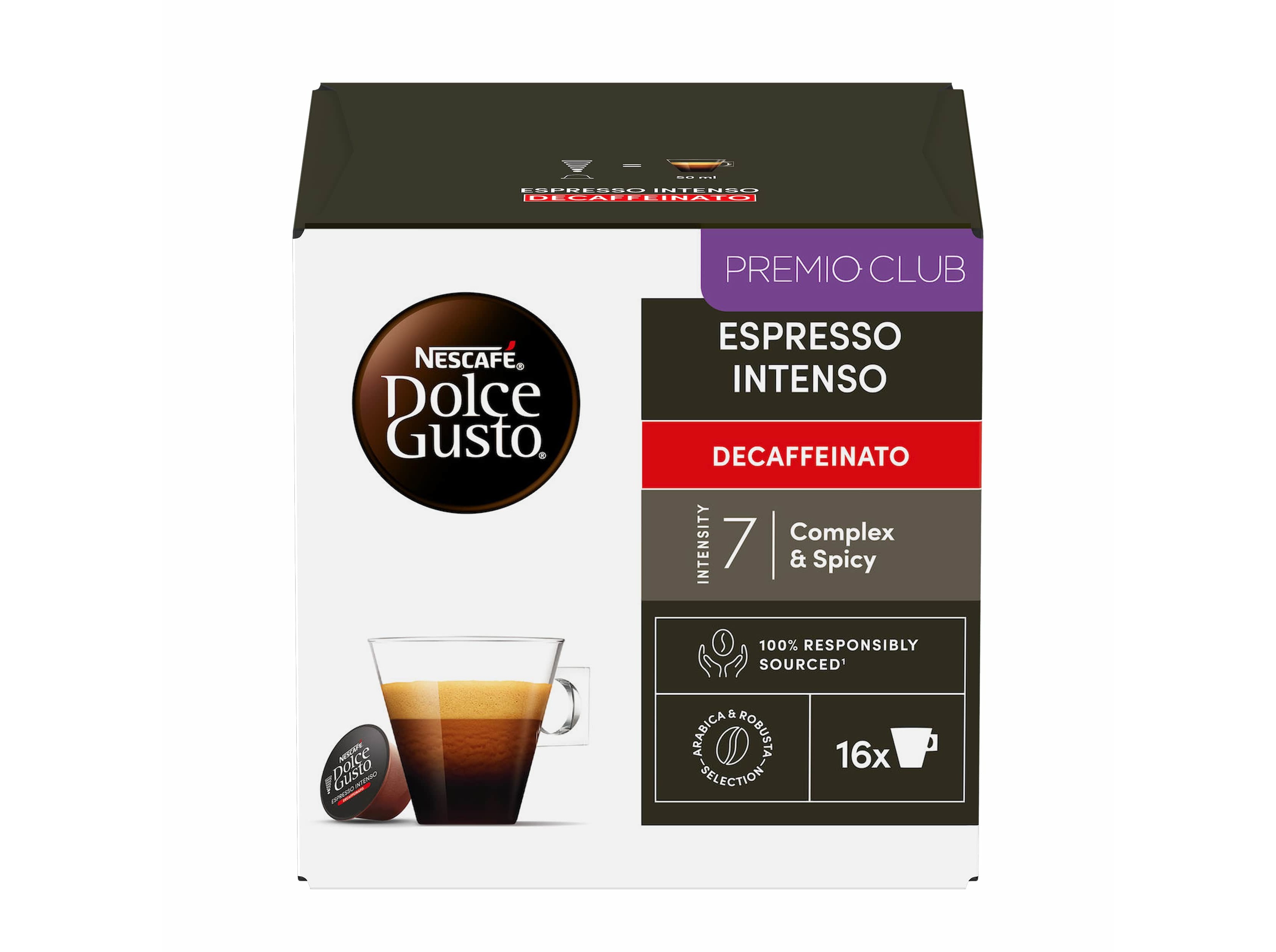 CÁPSULAS DOLCE GUSTO ESPRESSO INTENSO DESCAF 16 UN