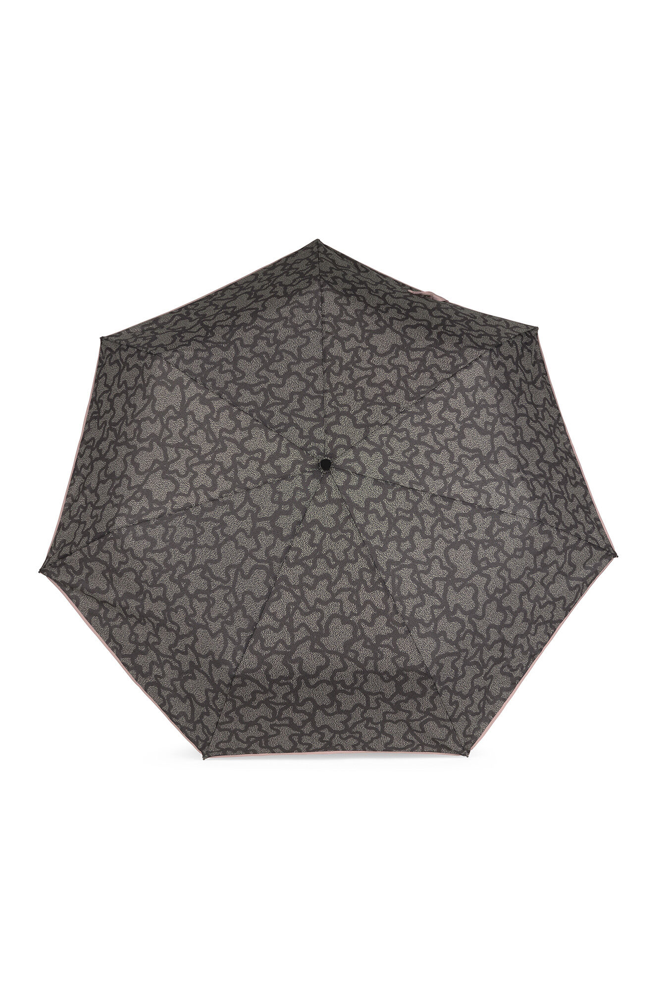Camiseta com estampa de guarda-chuva dobrável preto - Preto